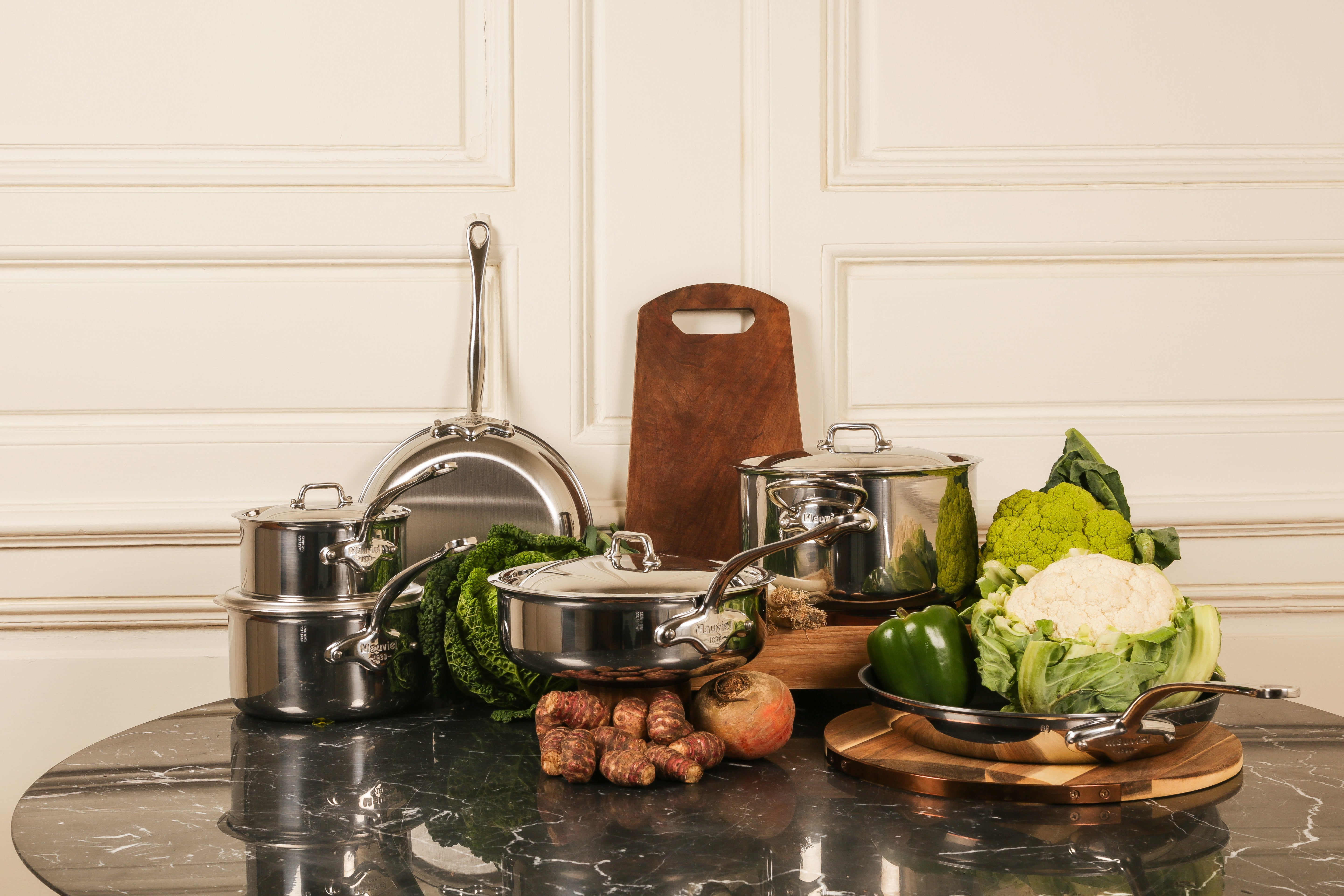 Mauviel M'COOK 5-Ply Sauce Pan With Cast Stainless Steel