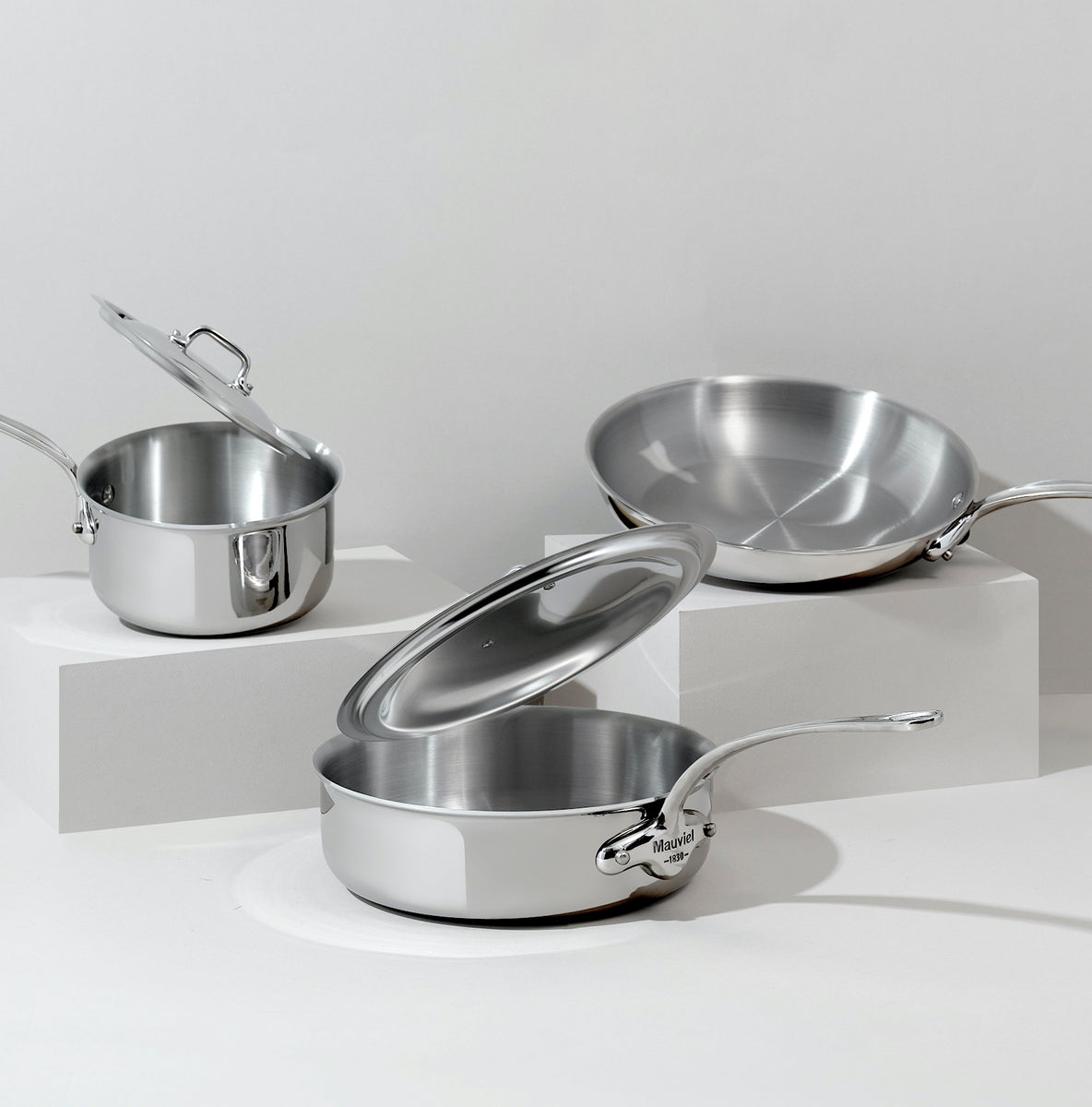 Mauviel M'Cook 8 Piece Stainless Cookware Set