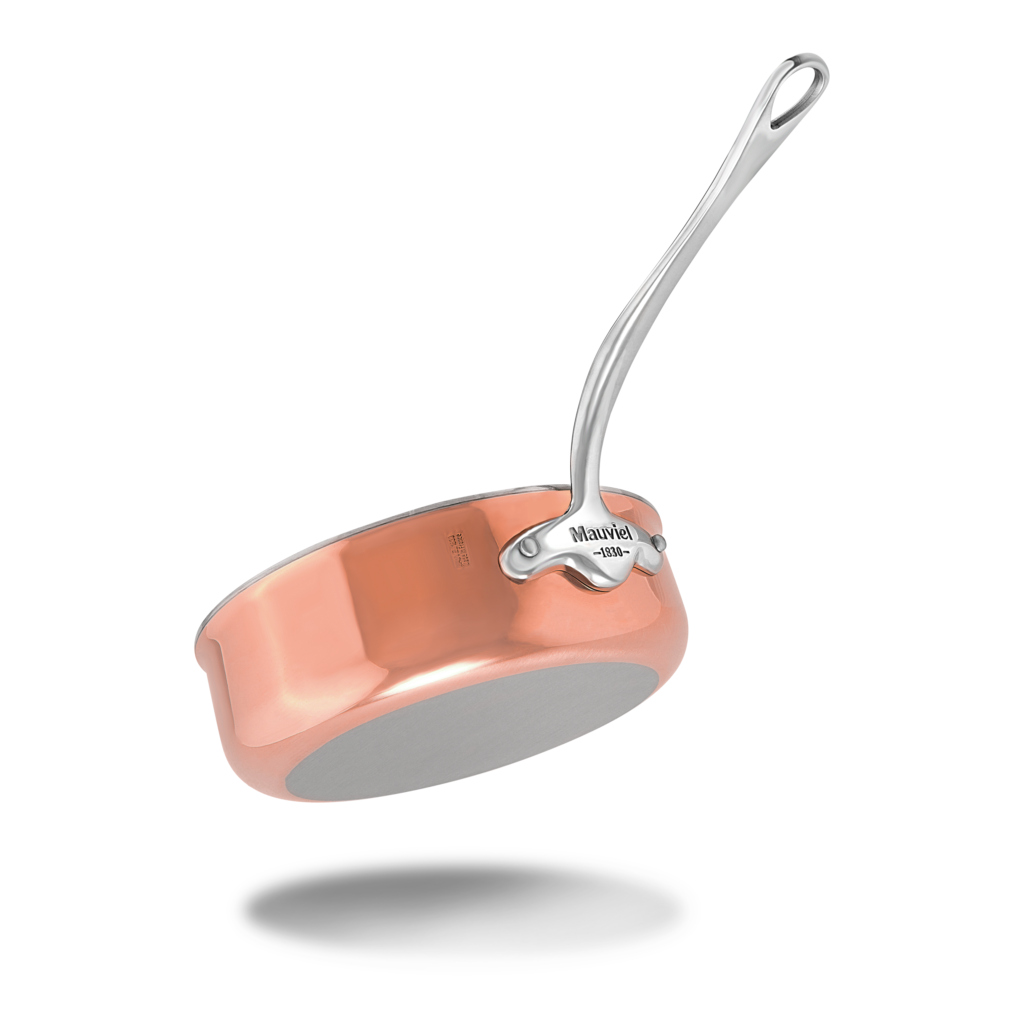 Mauviel M'6 S Induction Copper Saute Pan With Cast Stainless Steel Handle - Mauviel1830