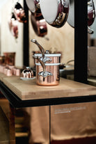 Mauviel Copper Tinned Bain Marie/Double Boiler With Lid, Cast Stainless Steel Handles, 0.9-Qt - Mauviel1830