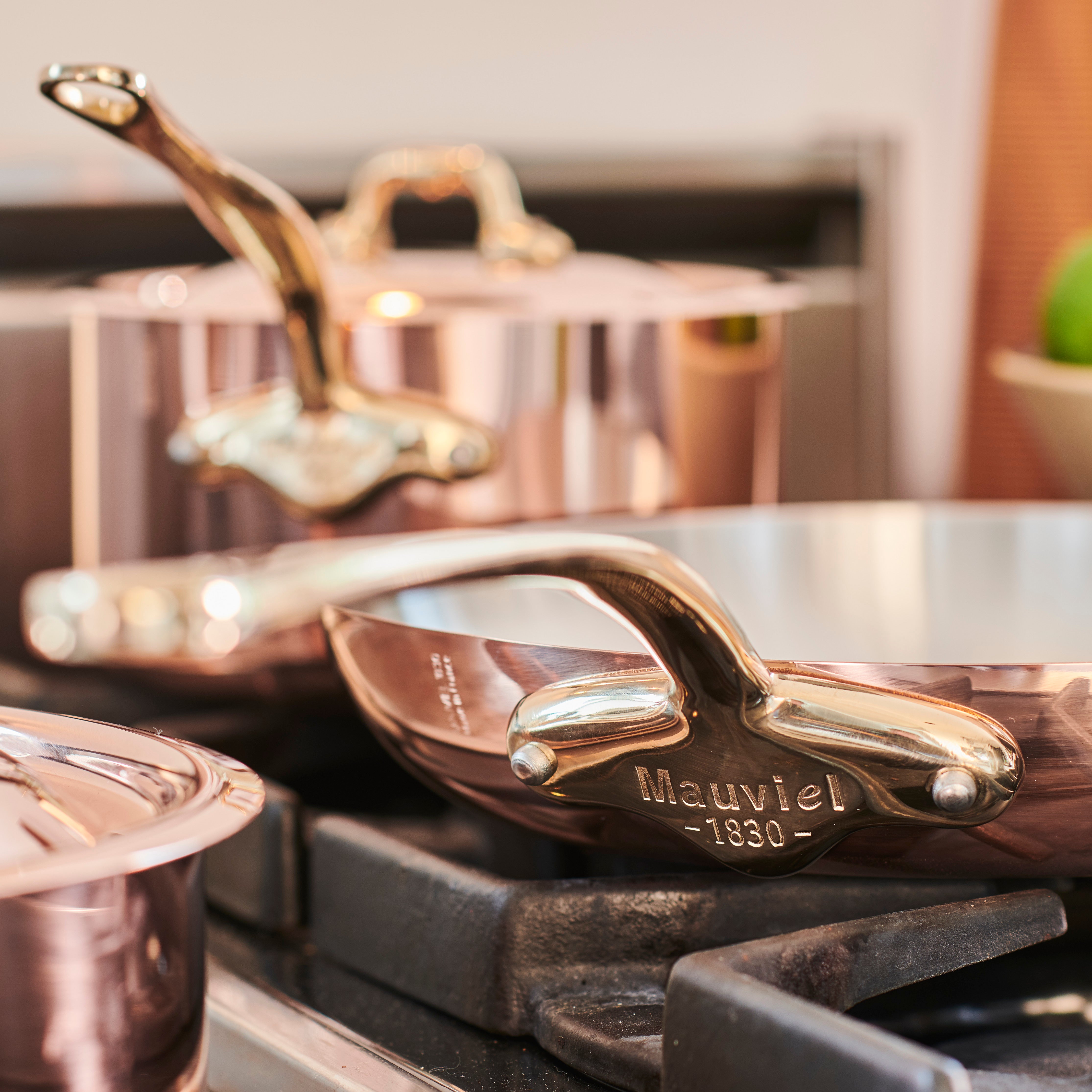Mauviel M'Heritage M'200 B 6-Piece Copper DeLuxe Cookware Set With Brass Handles - Mauviel1830