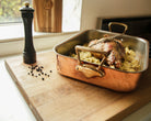 Mauviel Copper Roasting Pan With Brass Handles, 13.7 x 9.8-In - Mauviel1830