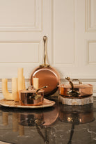 Mauviel M'Heritage M'150 B 5-Piece Copper Cookware Set With Brass Handles - Mauviel1830