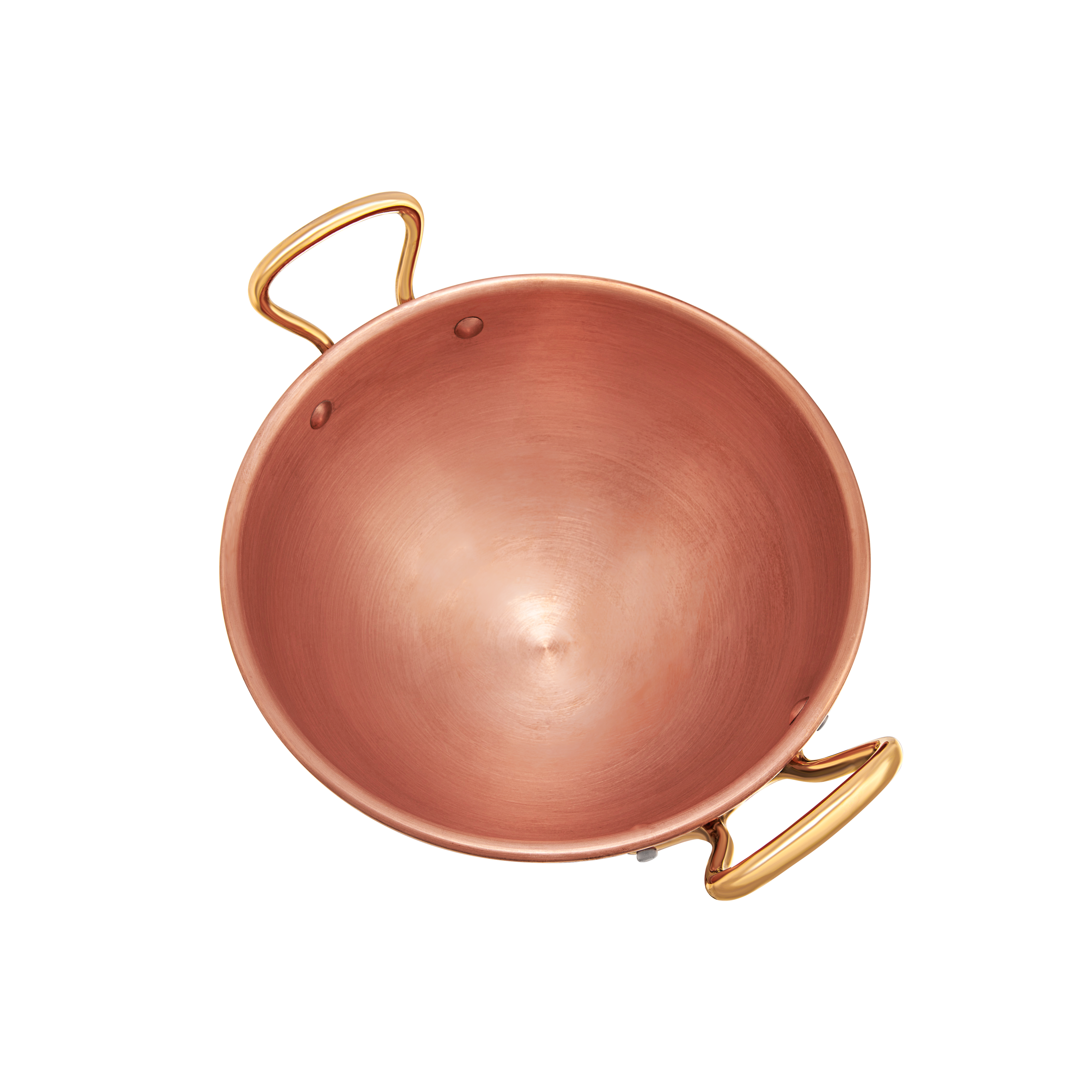 Mauviel M'PASSION Egg White Beating Bowl With Brass Handles, 4.9-Qt - Mauviel1830