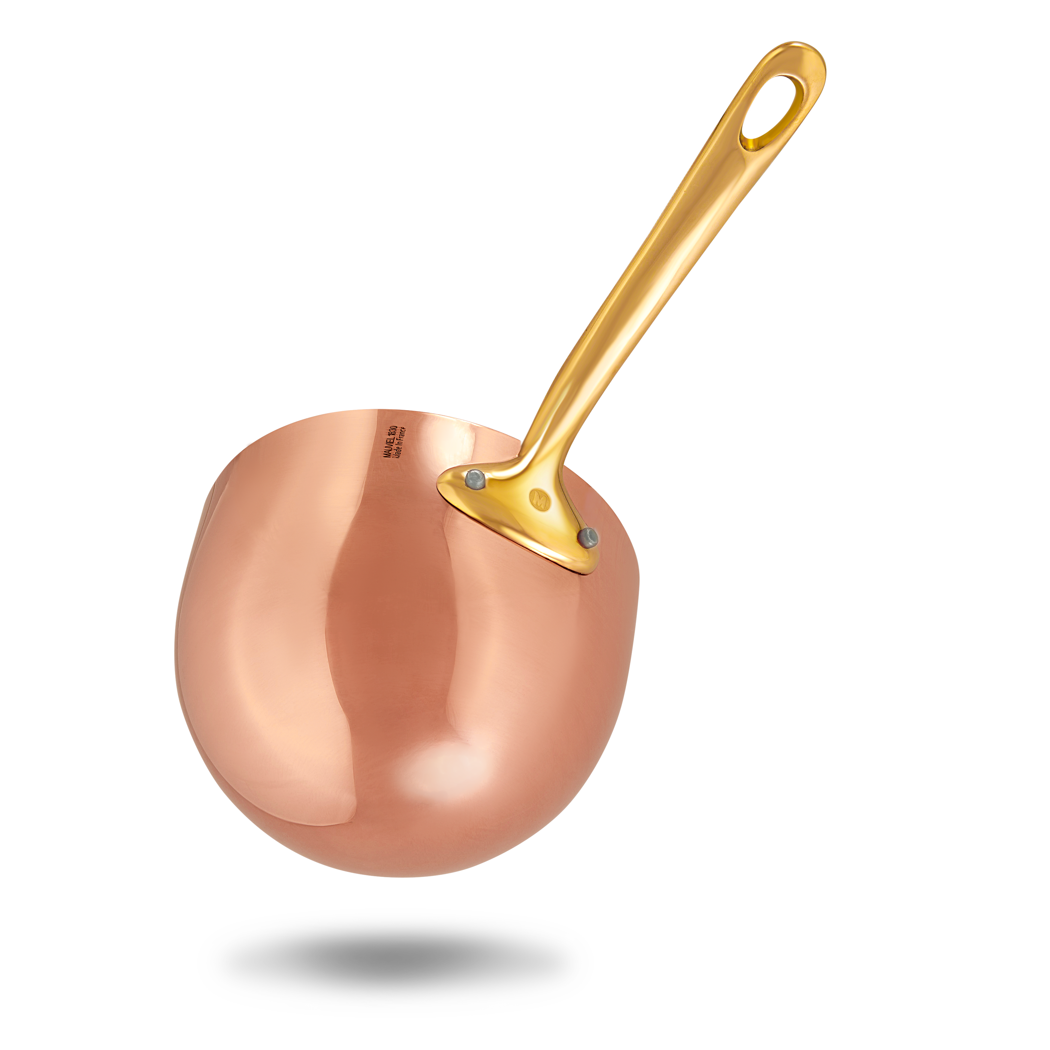 Mauviel M'PASSION Copper Zabaglione With Brass Handles, 1.8-Qt - Mauviel1830