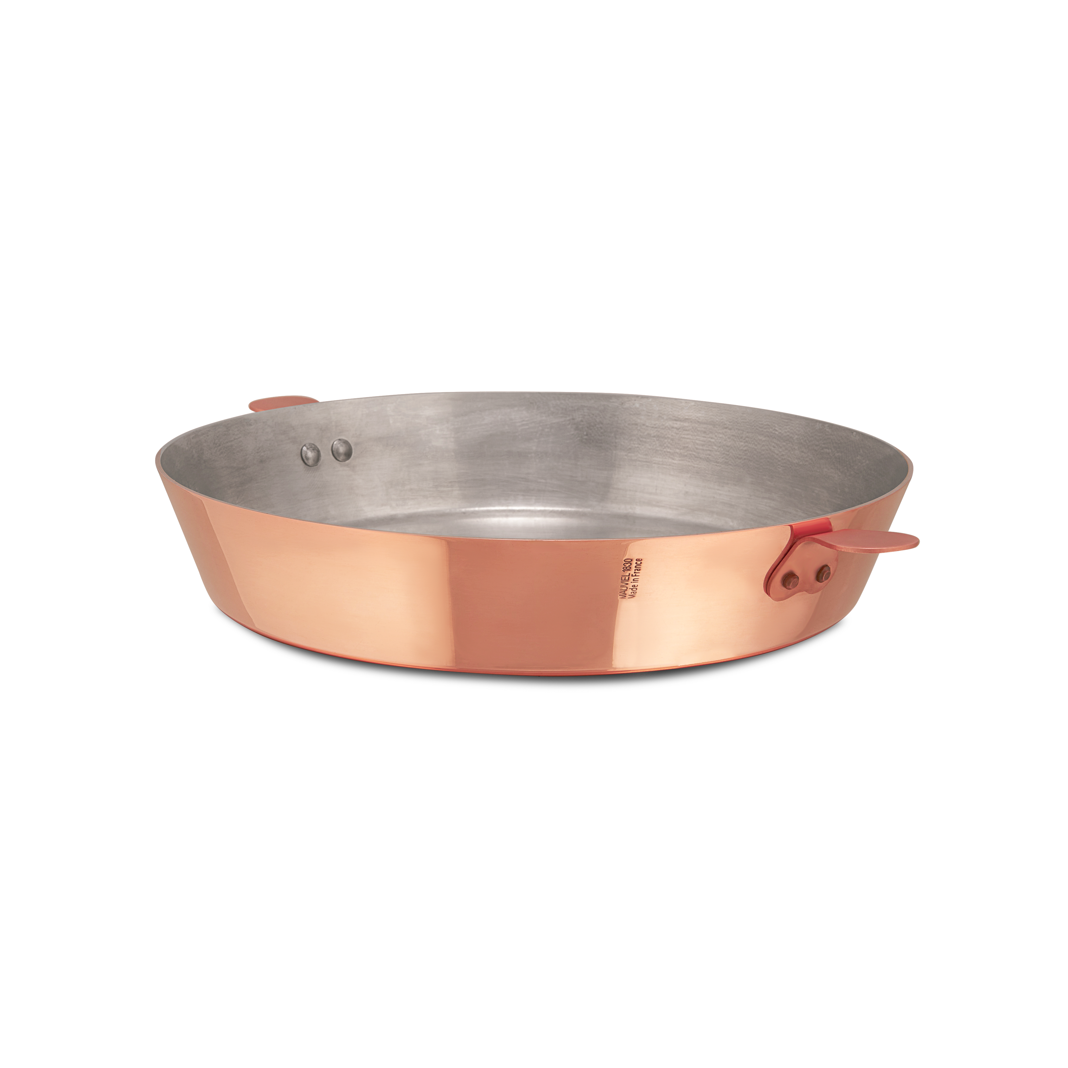 Mauviel M'Passion Copper Tarte Tatin Mold With Ears And Tin Inside, 12.6-in - Mauviel1830