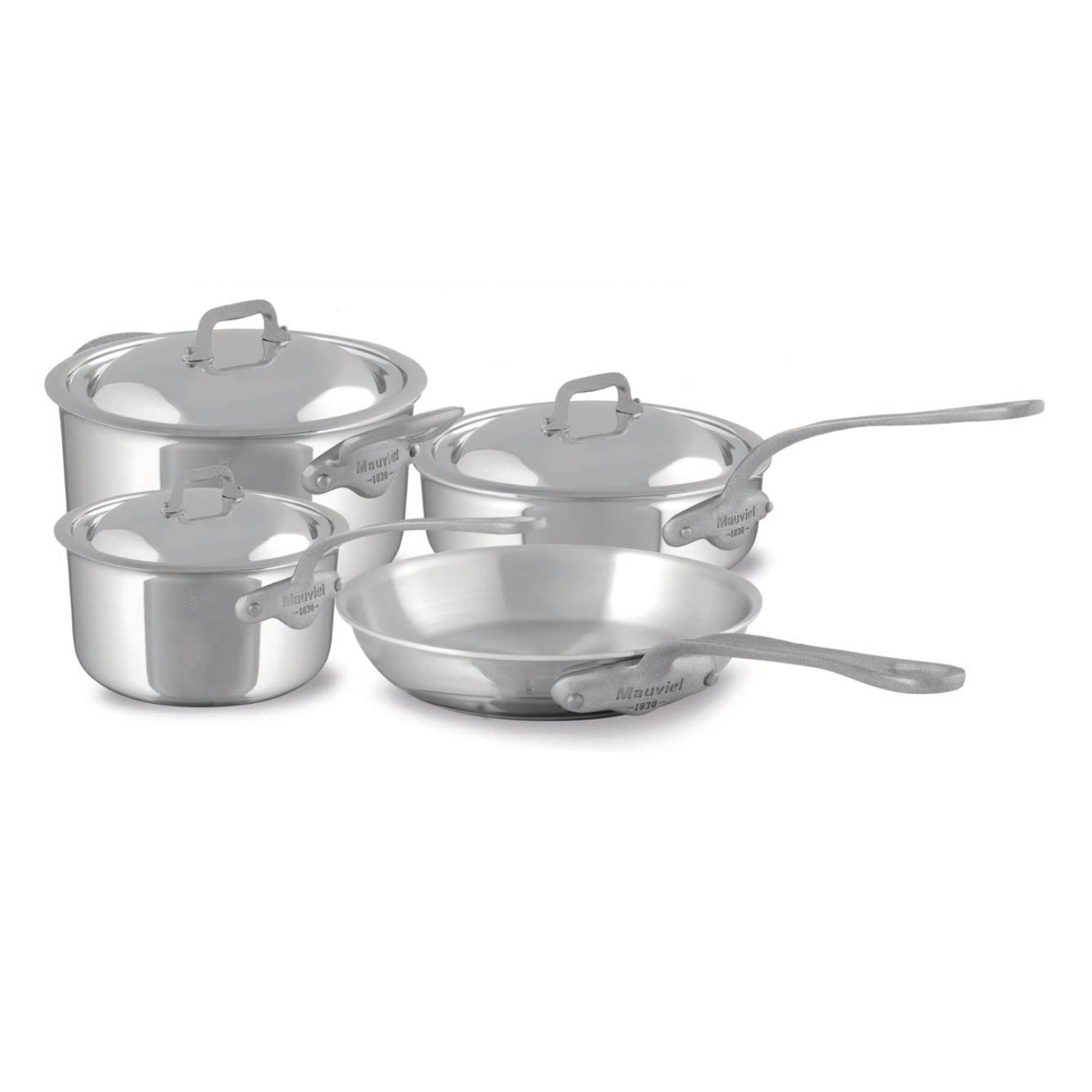 Mauviel M'Cook SB 5-Ply 7-Piece Cookware Set With Brushed
