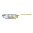 Mauviel M'COOK B 5-Ply Frying Pan With Brass Handles, 10.2-In - Mauviel1830