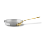 Mauviel M'COOK B 5-Ply Frying Pan With Curved Lid, Brass Handle, 11-In - Mauviel1830