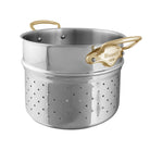Mauviel M'COOK B 5-Ply Pasta Insert With Brass Handles, 9.4-in - Mauviel1830