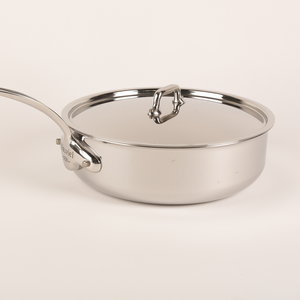 Mauviel Murban 4 Tri Ply Saute Pan With Lid Cast Stainless Steel Han Mauviel1830 Made In 0720