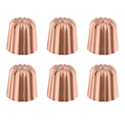 Mauviel M'Passion 6-Piece Copper Tinned Canele Mold, 2.2-In - Mauviel1830