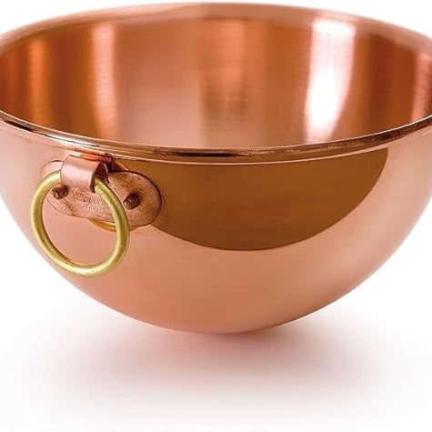 Mauviel M'Passion Copper Egg White Beating Bowl With Ring & Support, 2.8-qt - Mauviel USA