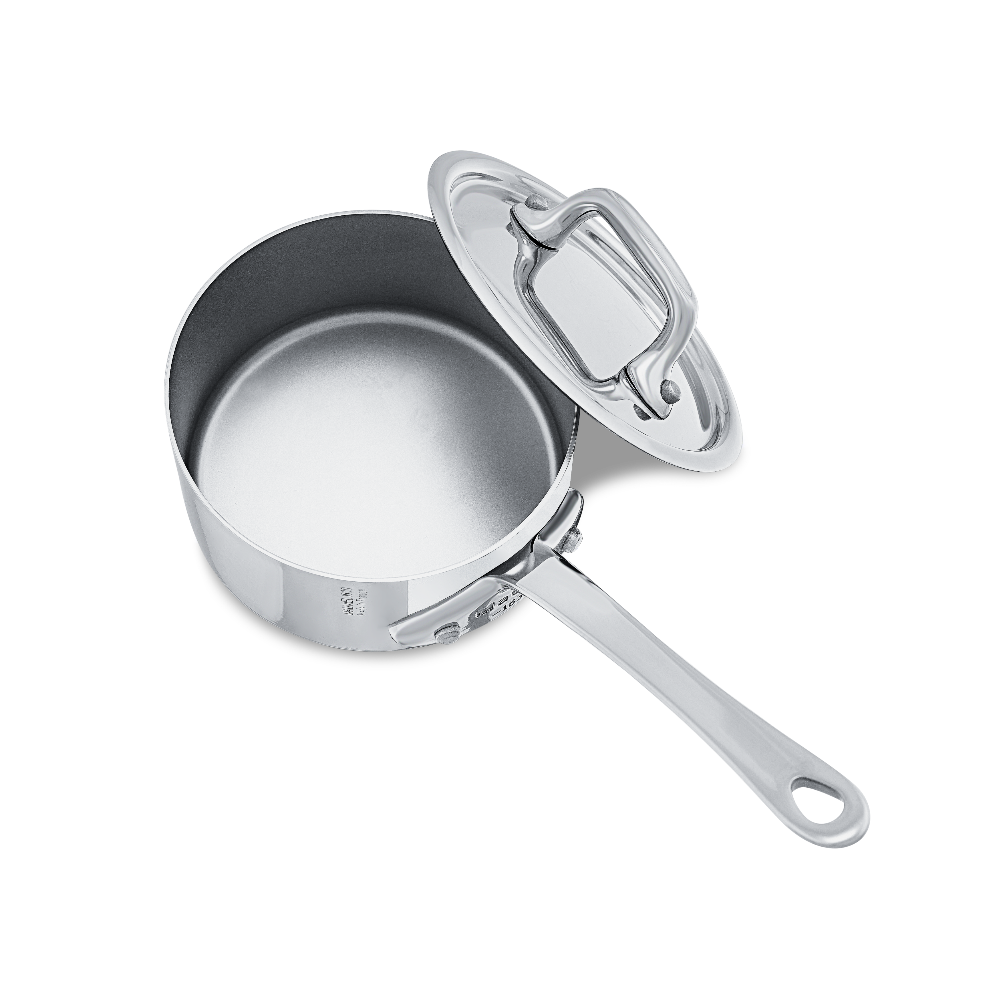 Mauviel M'MINIS Stainless Steel Sauce Pan With Lid, 3.54-In - Mauviel1830