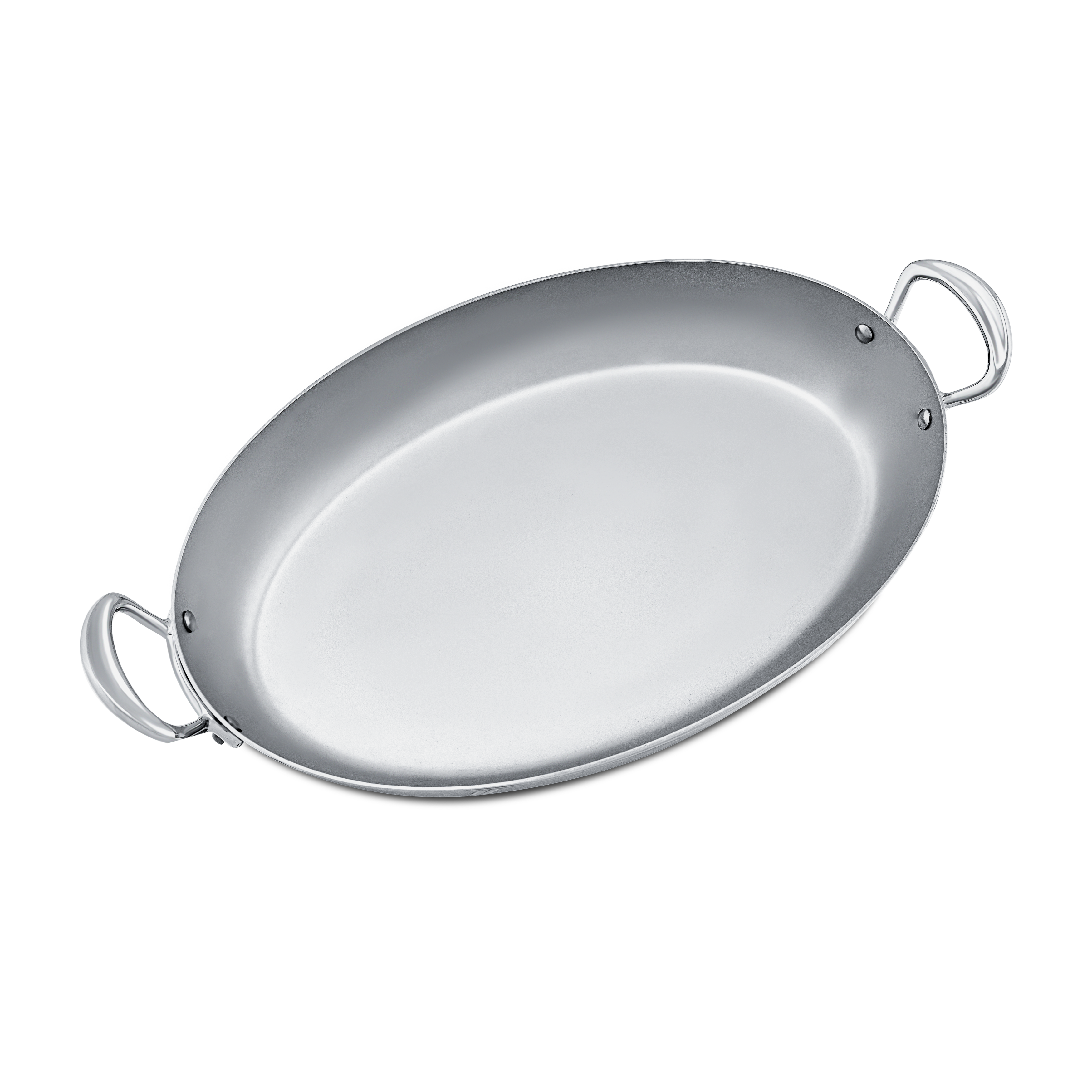Mauviel M'COOK 5-Ply Oval Pan With Cast Stainless Steel Handles, 9.8-In - Mauviel1830