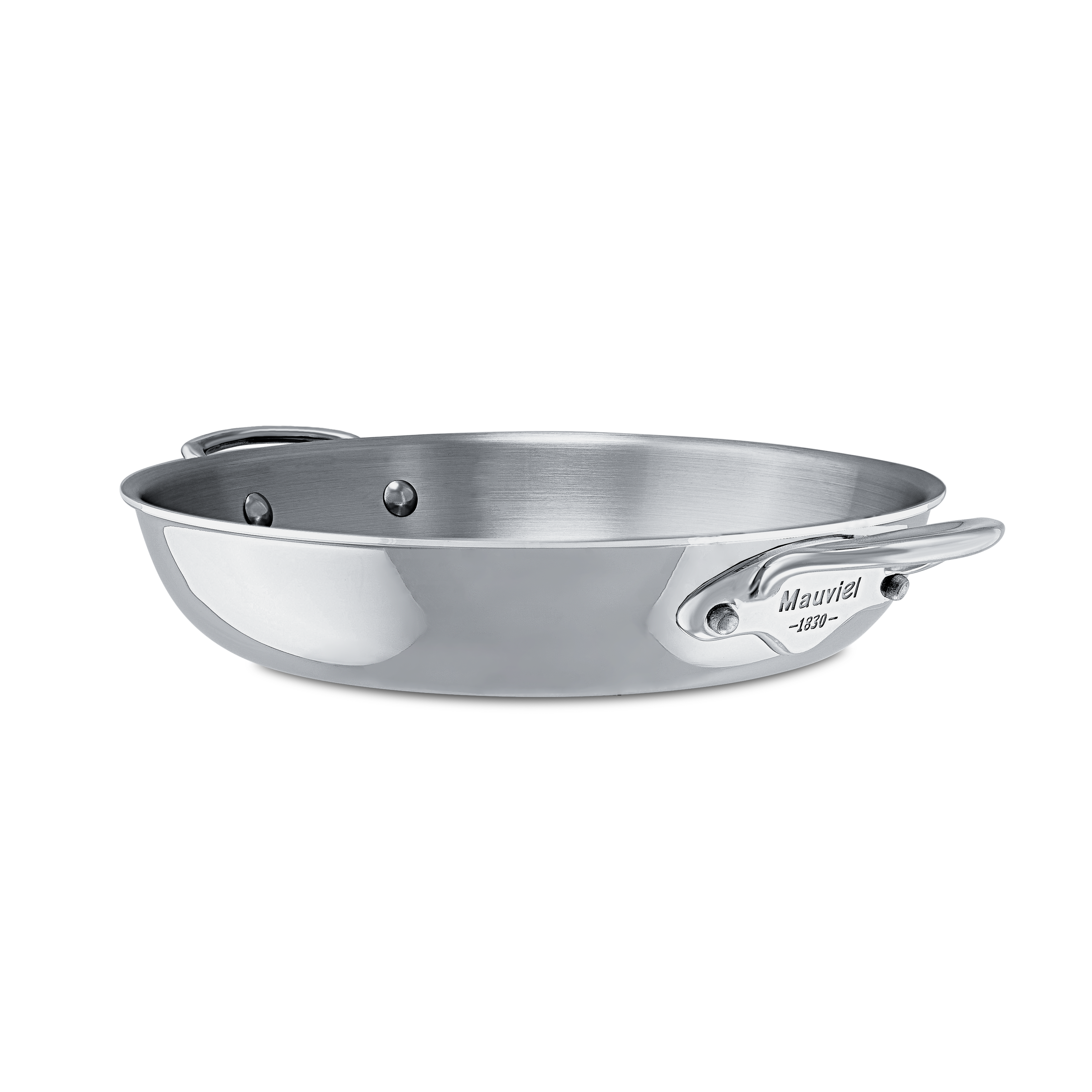 Mauviel M'COOK 5-Ply Round Pan With Cast Stainless Steel Handles - Mauviel1830