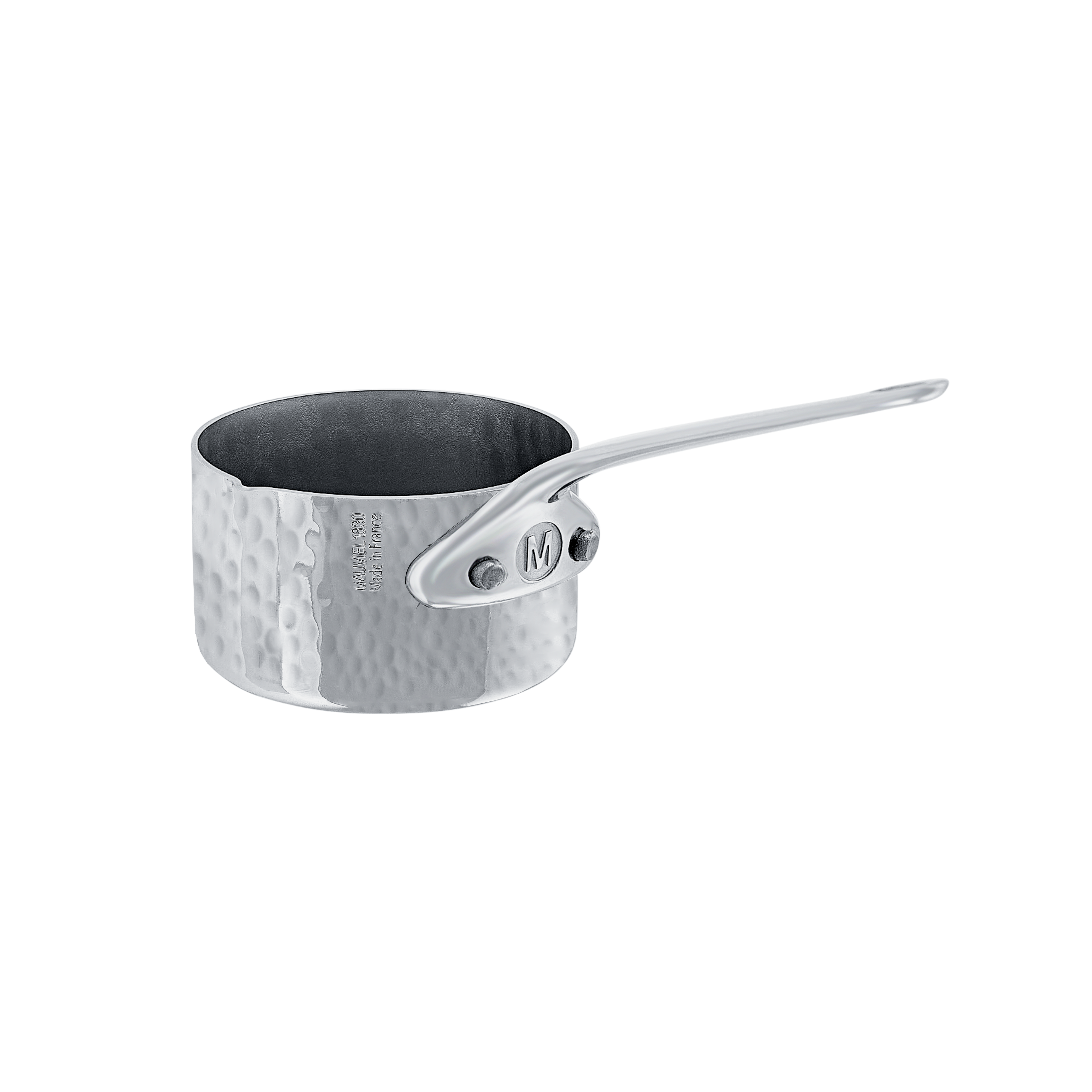 Mauviel M'MINIS Stainless Steel Mini Sauce Pan With Pouring Lip, Cast Stainless Steel Handle, 1.9-in - Mauviel1830