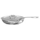 Mauviel M'ELITE Hammered 5-Ply Nonstick Frying Pan With Lid, Cast Stainless Steel Handle, 9.4-In - Mauviel1830