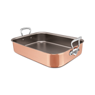 Mauviel Copper Roasting Pan With Cast Stainless Steel Handles, 15.7 x 11.8-In - Mauviel1830