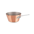 Mauviel M'MINIS Splayed Saute Pan With Cast Stainless Steel Handle & Pouring Edge, 3.5-in - Mauviel1830