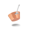 Mauviel M'MINIS Splayed Saute Pan With Cast Stainless Steel Handle & Pouring Edge, 3.5-in - Mauviel1830