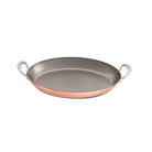 Mauviel M'Heritage M'150 S Copper Oval Pan With Cast Stainless Steel Handles, 9.8-in - Mauviel1830