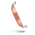 Mauviel M'Heritage M'150 S Copper Paella Pan With Cast Stainless Steel Handle, 13.8-In - Mauviel1830