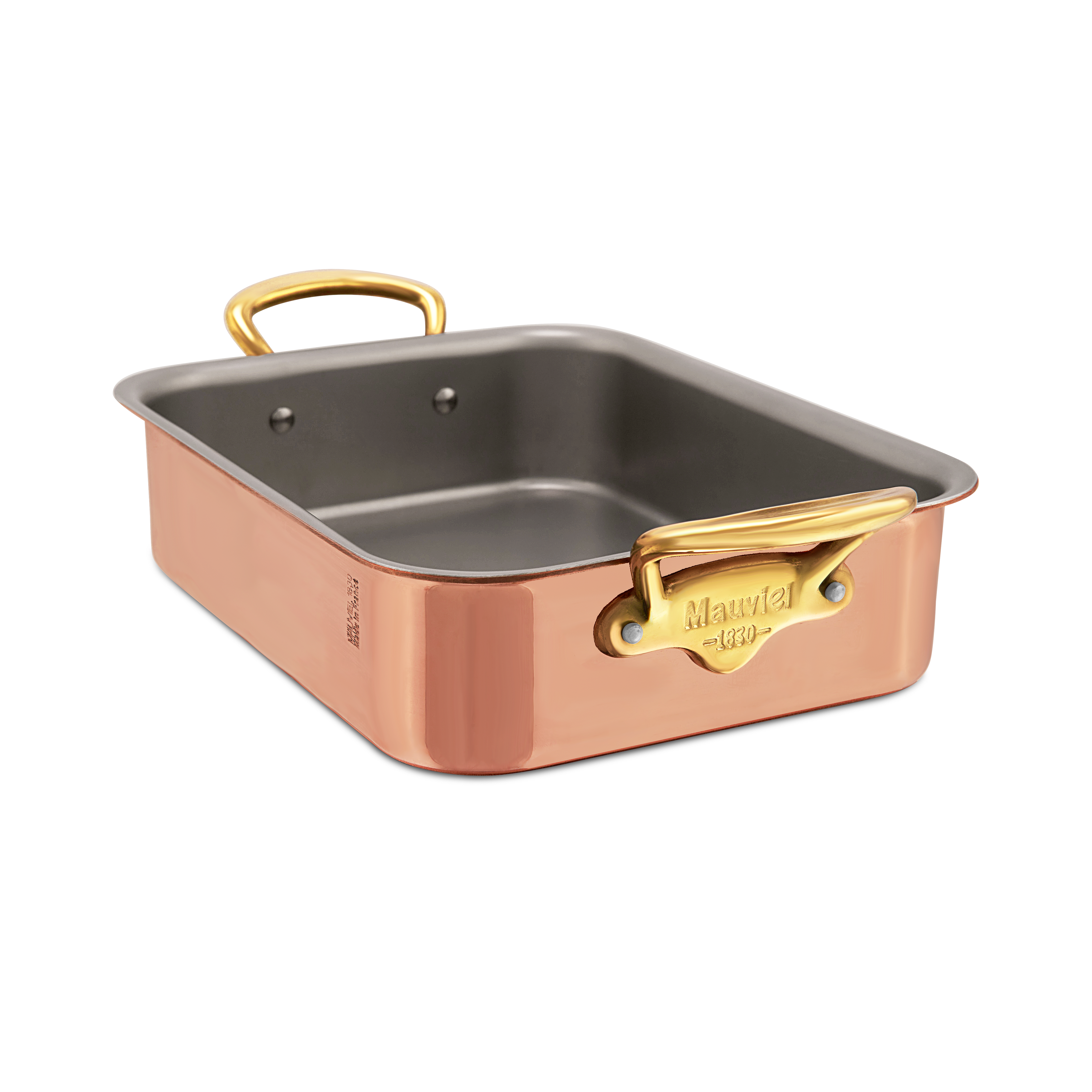 Mauviel Copper Roasting Pan With Brass Handles, 7.1 x 5.5-in - Mauviel1830