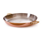 Mauviel M'Heritage M'150 B Copper Paella Pan With Brass Handles, 13.7-In - Mauviel1830