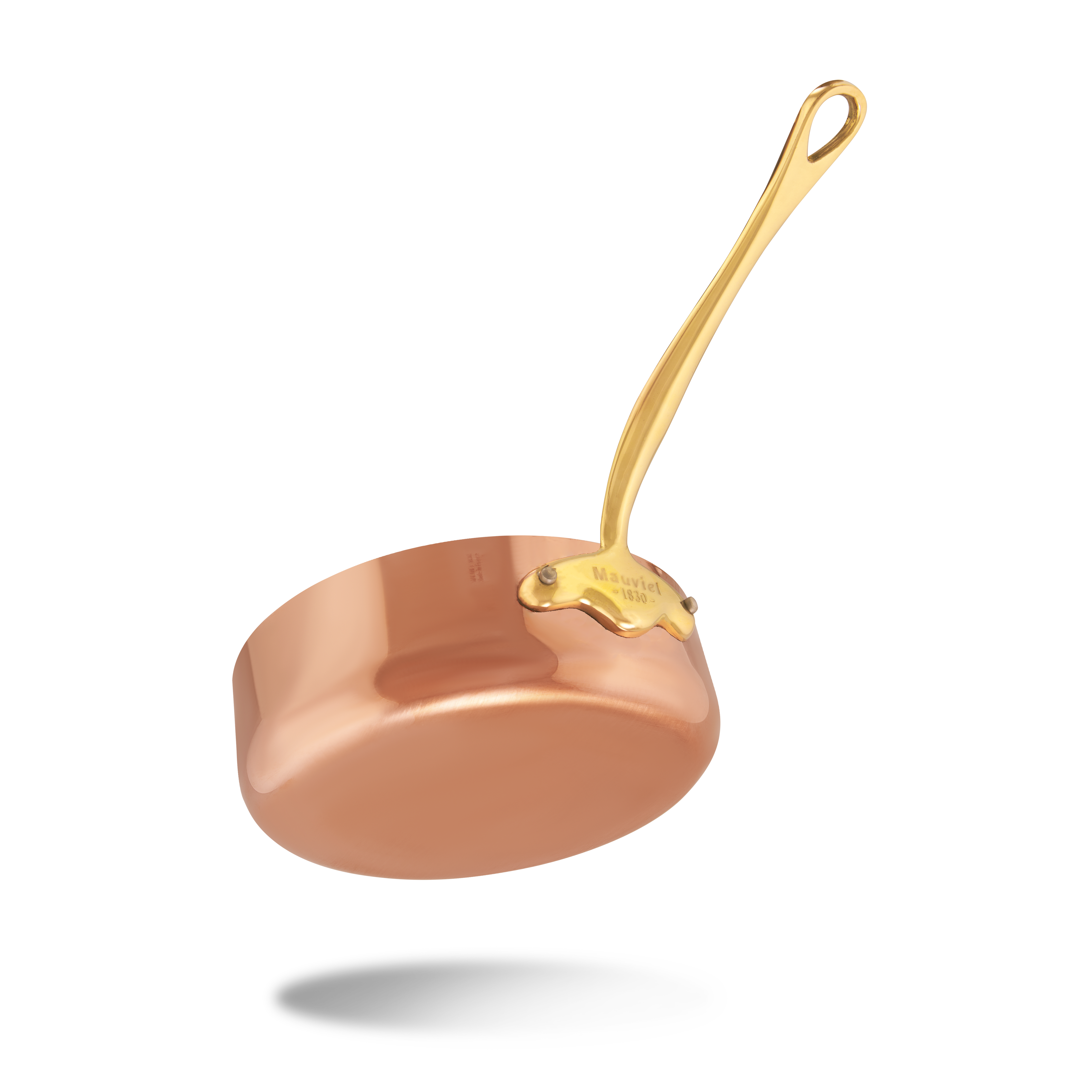 Mauviel M'Heritage M'150 B Copper Saute Pan With Brass Handle, 1.9-Qt - Mauviel1830