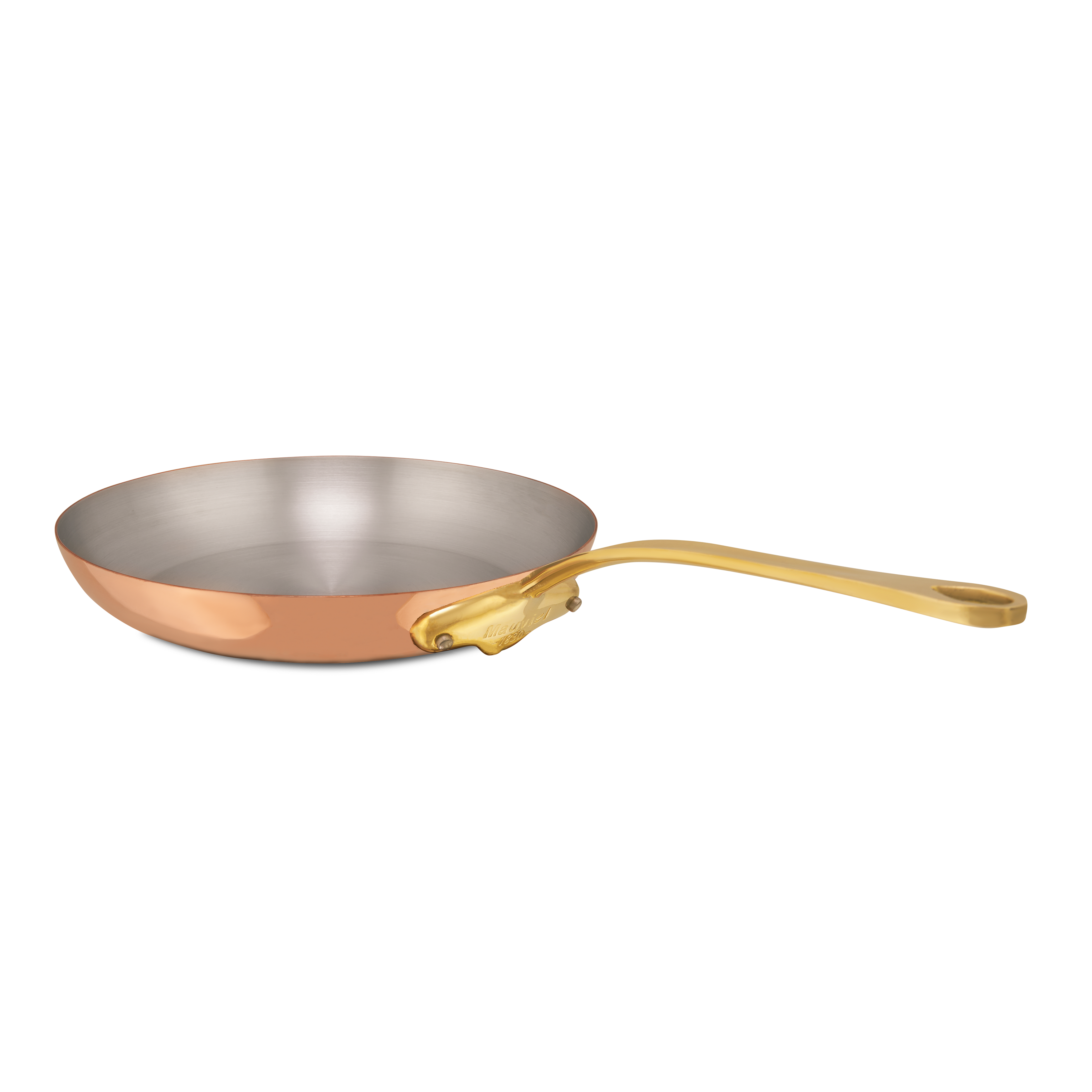 Mauviel M'Heritage M'150 B Copper Frying Pan With Brass Handle, 11.8-In - Mauviel1830
