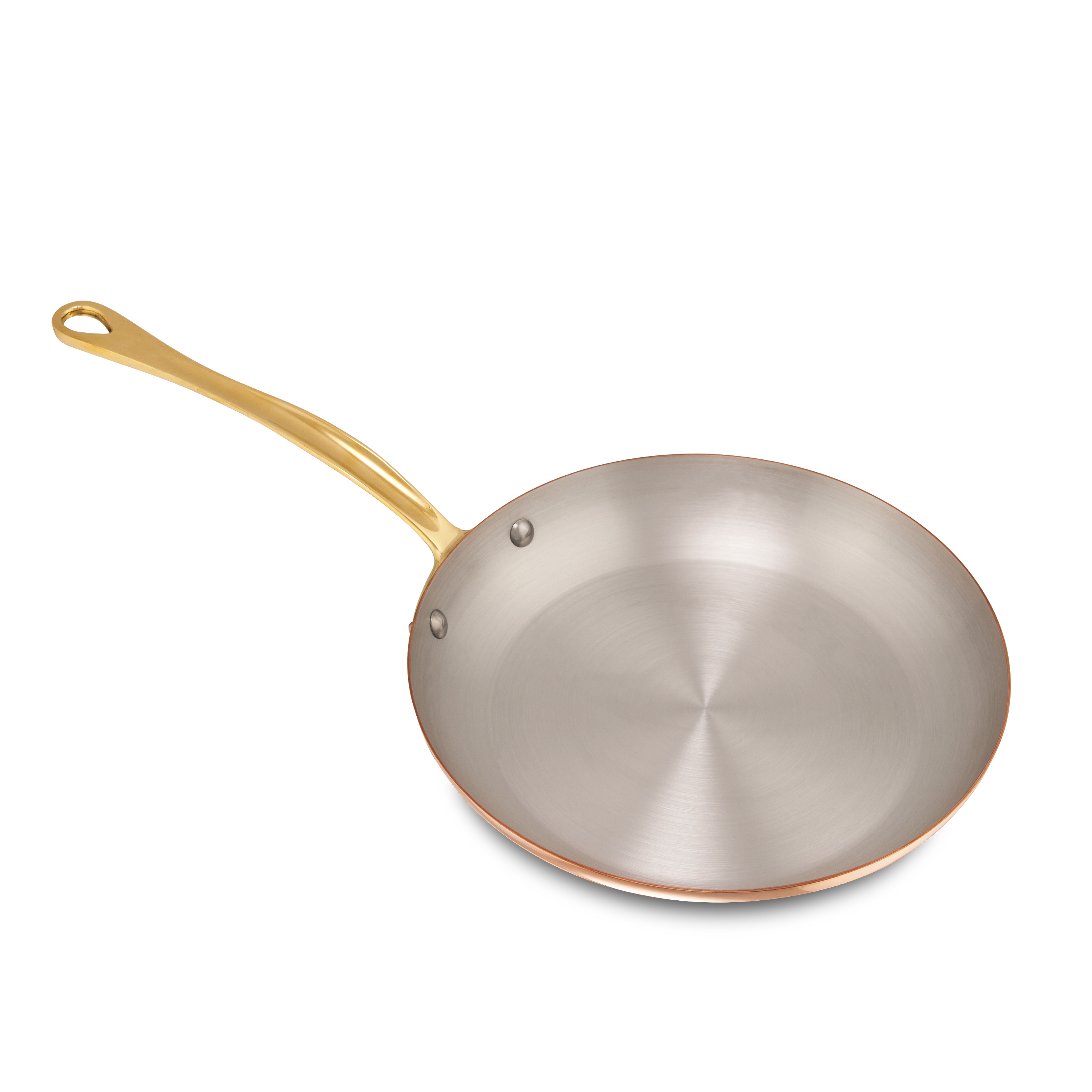 Mauviel M'Heritage M'150 B Copper Frying Pan With Brass Handle, 11.8-In - Mauviel1830
