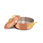 Mauviel M'Heritage M'150 B Copper Rondeau With Lid and Brass Handles, 2.9-Qt - Mauviel1830