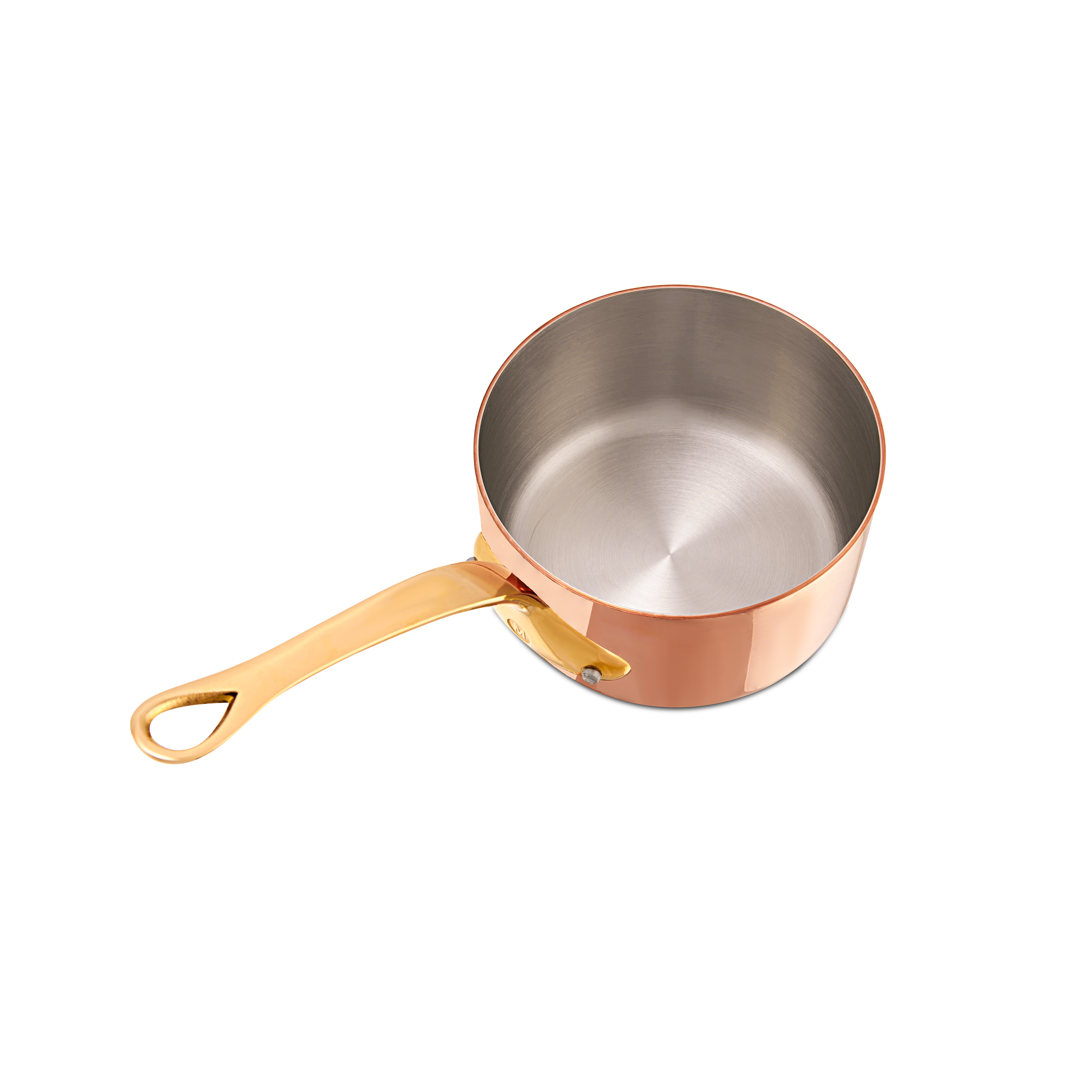 Mauviel M'Heritage M'200 B Sauce Pan With Brass Handle, 2.6-Qt - Mauviel1830