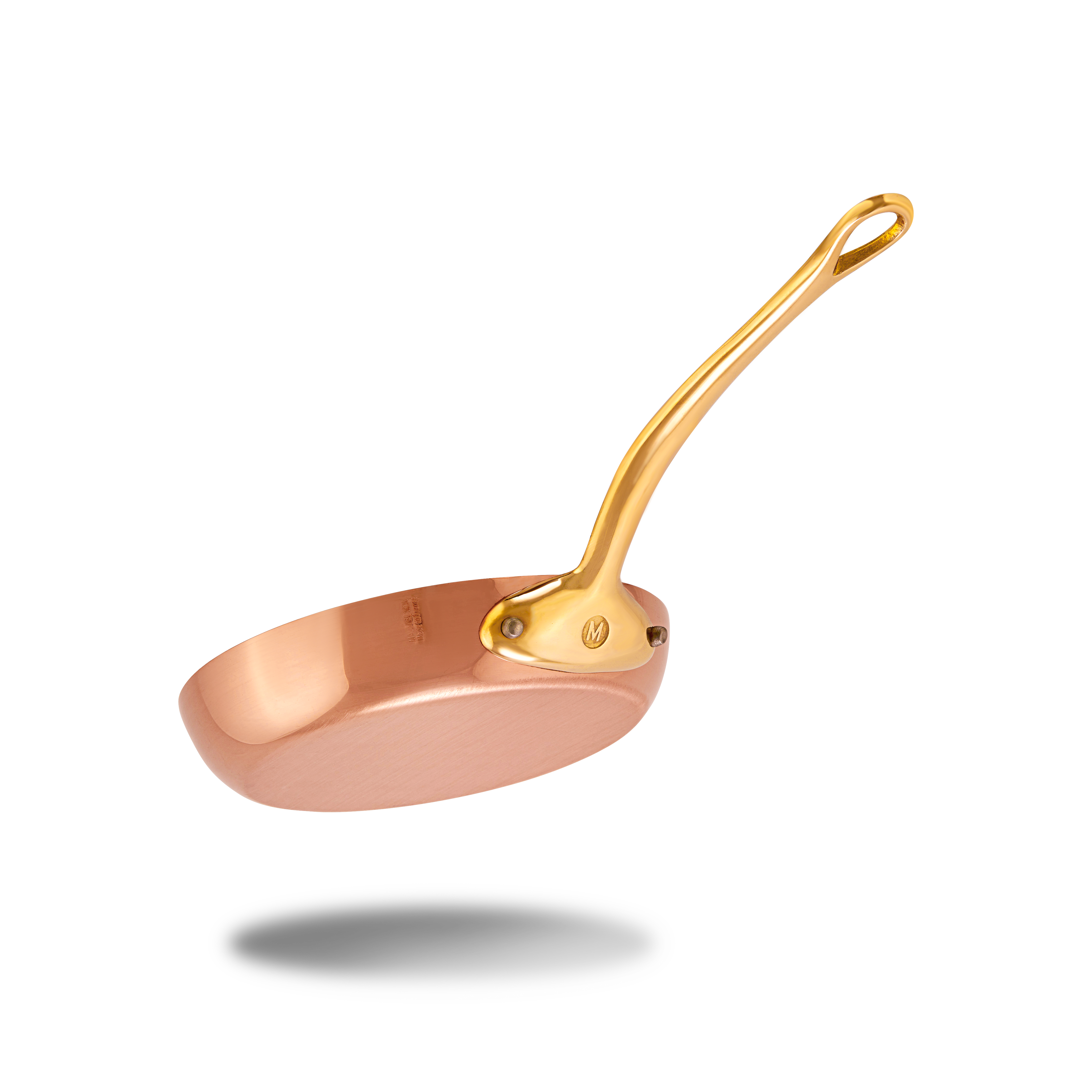 Mauviel M'Heritage M'200 B Copper Frying Pan With Lid, Brass Handle, 7.9-in - Mauviel1830