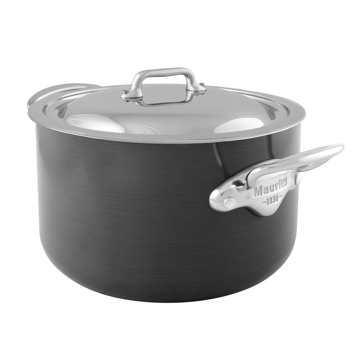 【値下げ】Mauviel ステンレススチール 片手鍋 24cm Mauviel M'STONE 3 Stewpan With Lid, Cast Stainless Steel Handles
