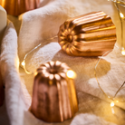 Mauviel M'Passion 6-Piece Copper Tinned Canele Mold Set, 1.8-In - Mauviel1830