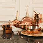 Mauviel M'Heritage M'150 B Copper Curved Oval Lid With Brass Handle, 11.8-In - Mauviel1830