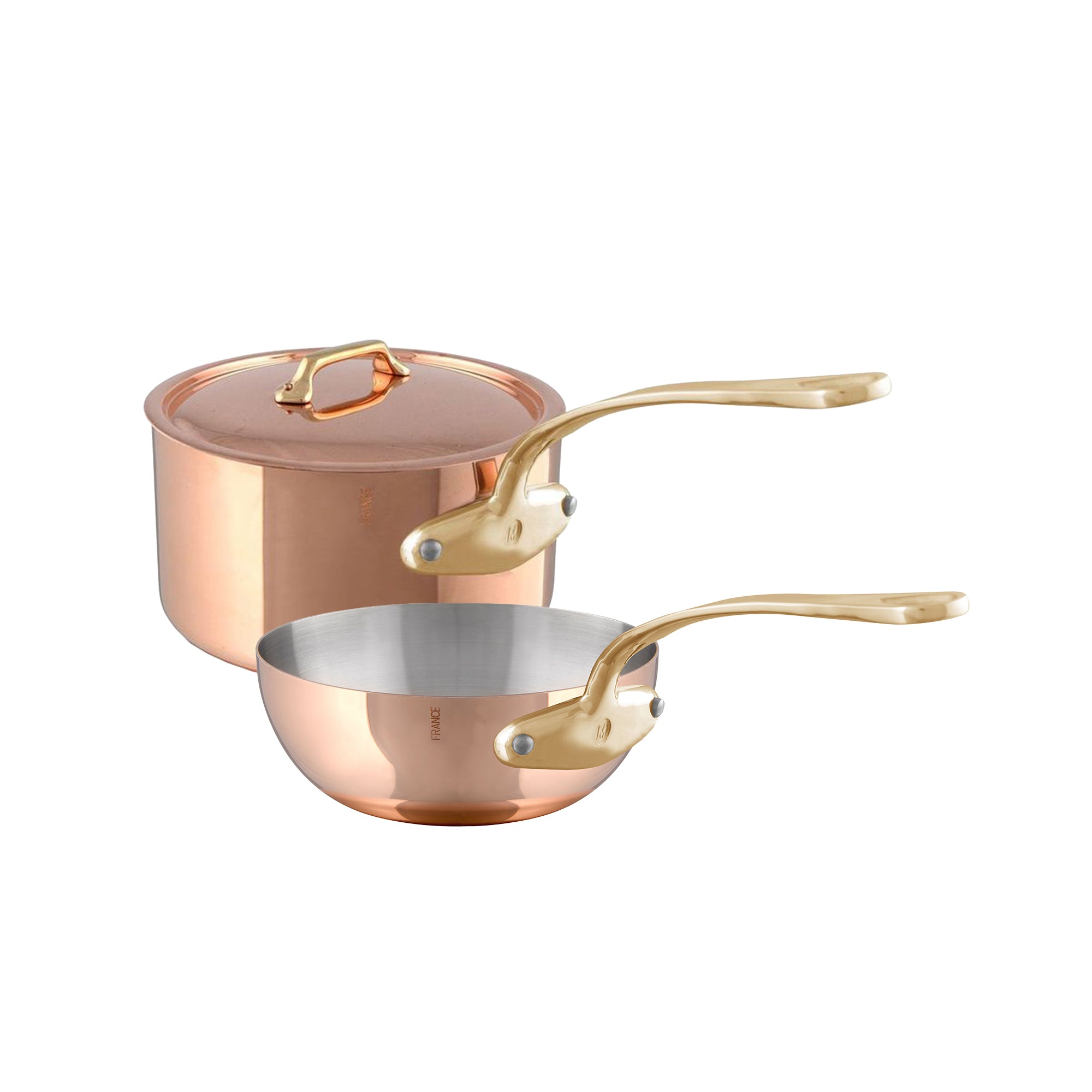 Mauviel M'Heritage M'200 B Copper 3-Piece DeLuxe Cookware Set - Mauviel1830