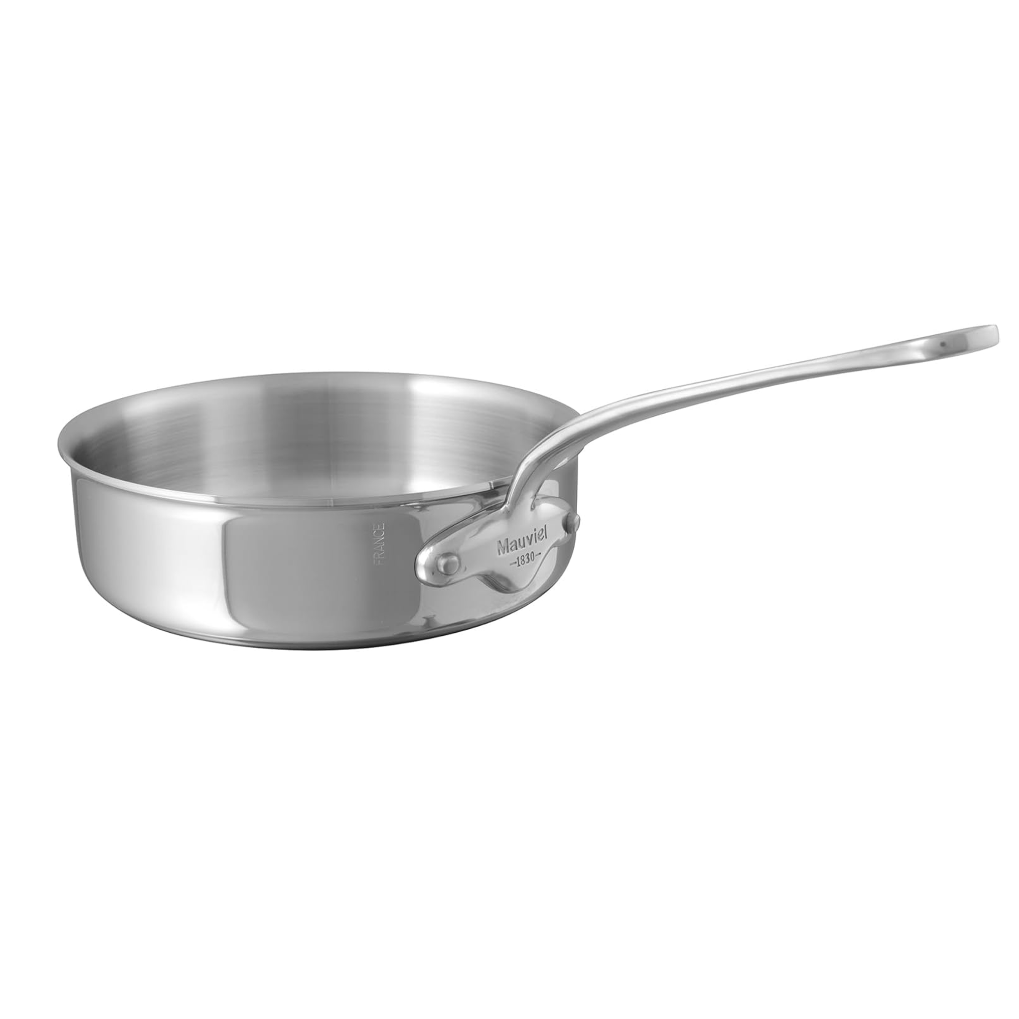 Mauviel M'Urban 4 Stainless Steel Saute Pan With Cast Stainless Steel Handle, 3-Qt - Mauviel1830