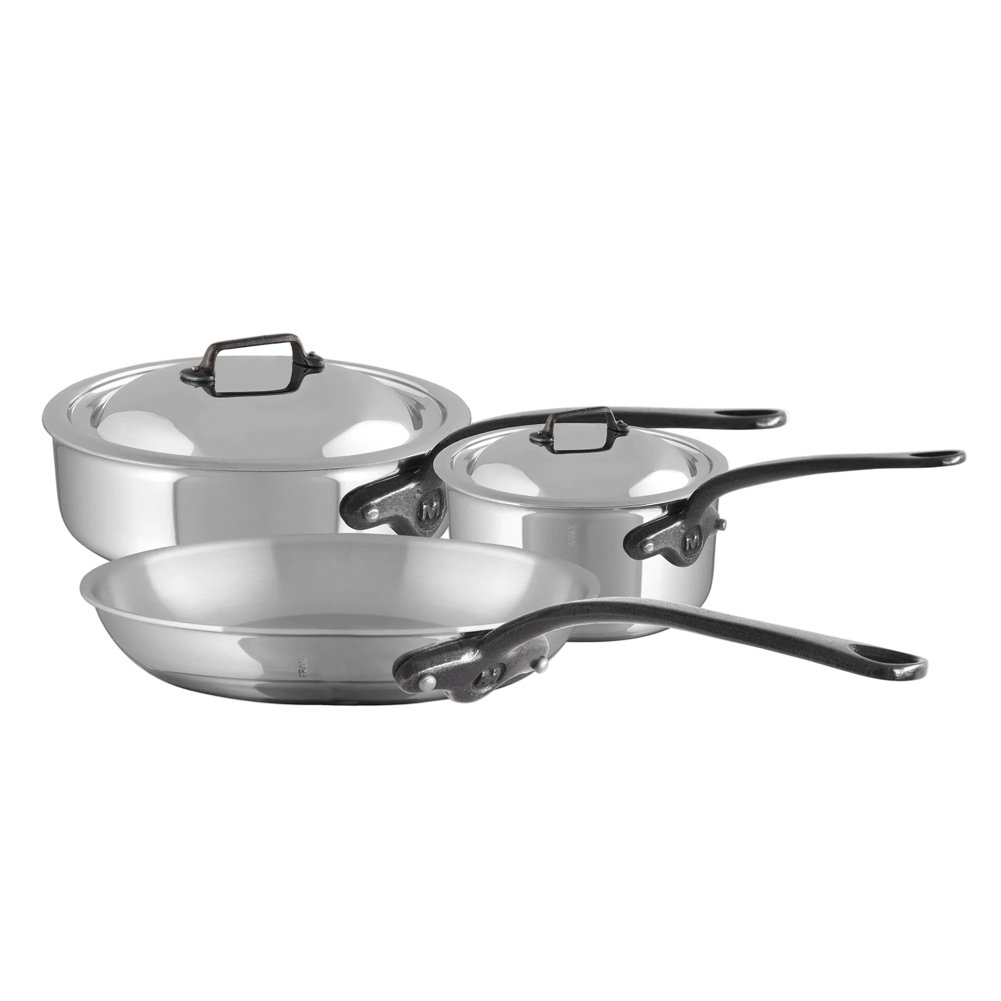 Mauviel X ELYSEE M'COOK CI 5-Piece Cookware Set With Cast Iron Handles - Mauviel1830