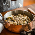 Mauviel M'Heritage M'150 S Copper Saute Pan With Lid, Cast Stainless Steel Handle, 1.2-Qt - Mauviel1830