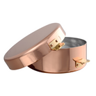 Mauviel M'TRADITION Polished Copper & Tin Inside Pomme-Anna Sauce Pan With Bronze Handles, 2.3-Qt - Mauviel USA