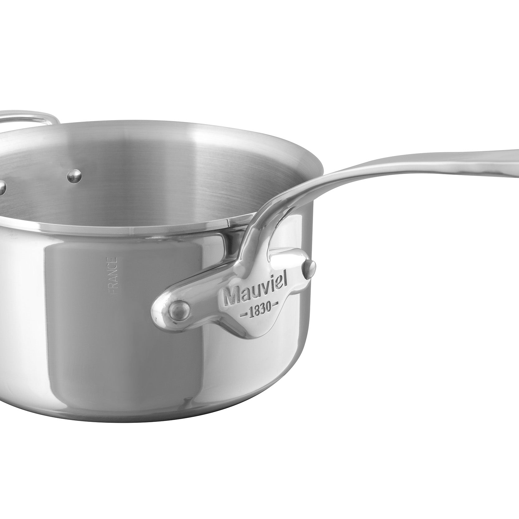 Mauviel M'COOK 5-Ply Sauce Pan With Cast Stainless Steel Handle, 4.8-Qt - Mauviel USA