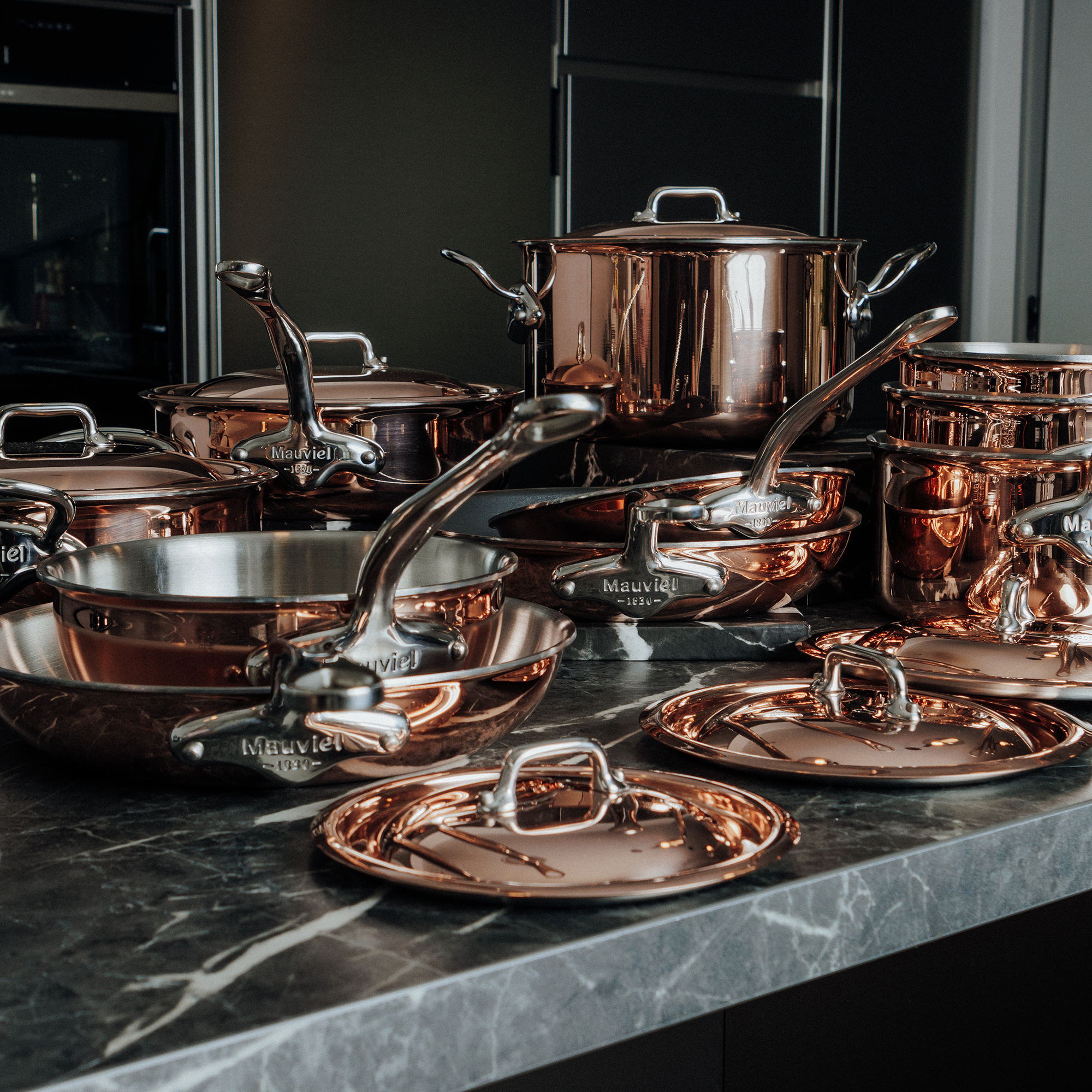 Mauviel M'Heritage M'6 S Induction Copper Saute Pan With Cast Stainless Steel Handle, 1.1-Qt - Mauviel1830