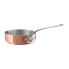 Mauviel M'Heritage M'150 S Copper Saute Pan With Lid, Cast Stainless Steel Handle, 1.2-Qt - Mauviel1830