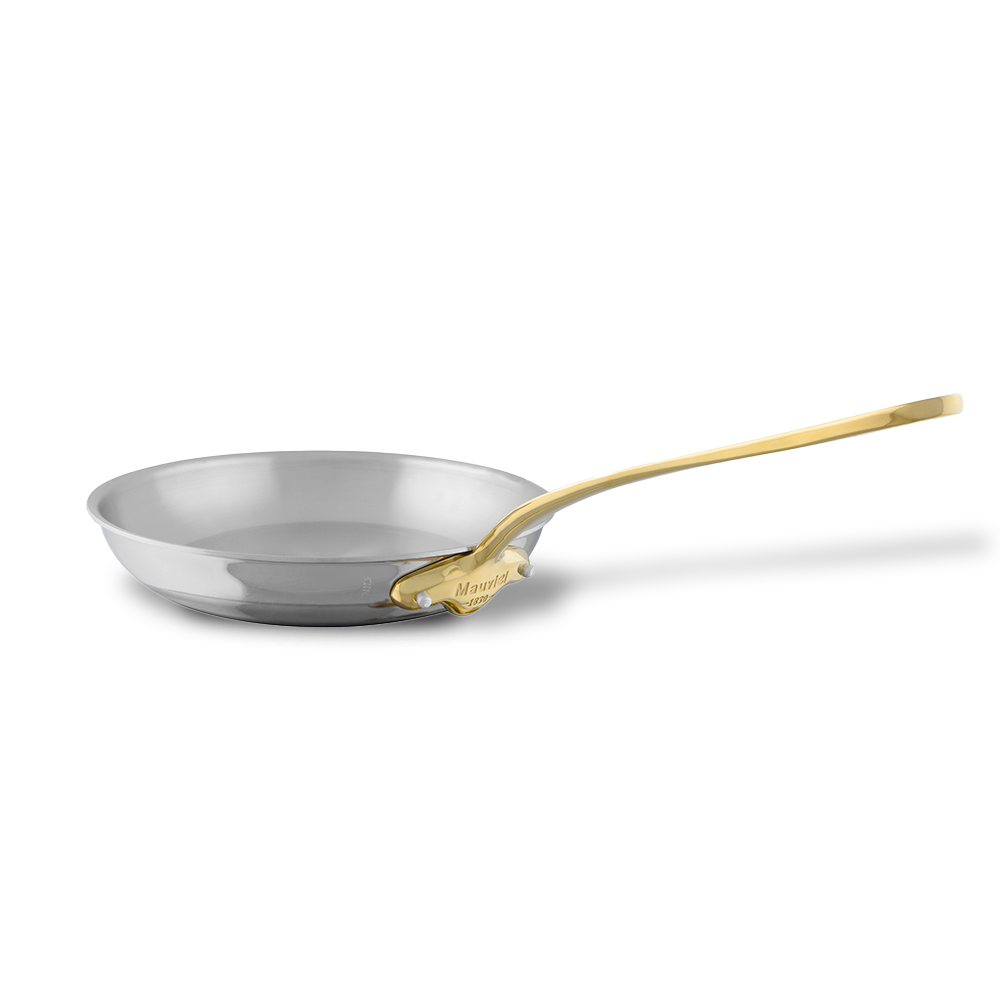 Mauviel M'COOK B Frying Pan With Brass Handles, 9.4In Mauviel USA