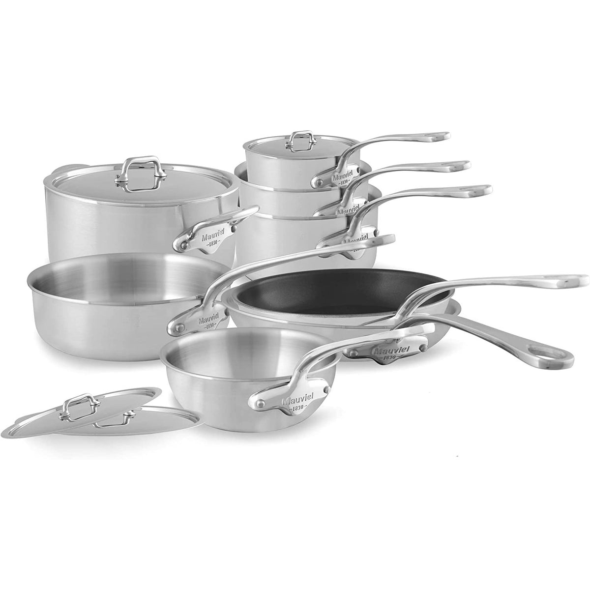 Mauviel M'URBAN 3 12-Piece Cookware Set With Cast Stainless Steel