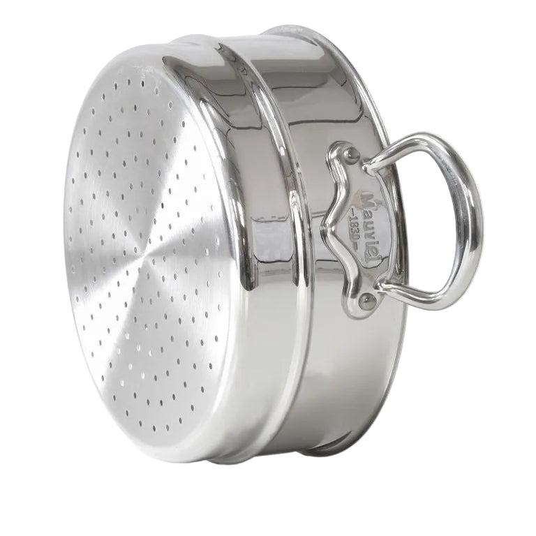 Mauviel 1830 M'COOK 5-Ply Steamer Insert With Cast Stainless Steel Handles - Mauviel USA