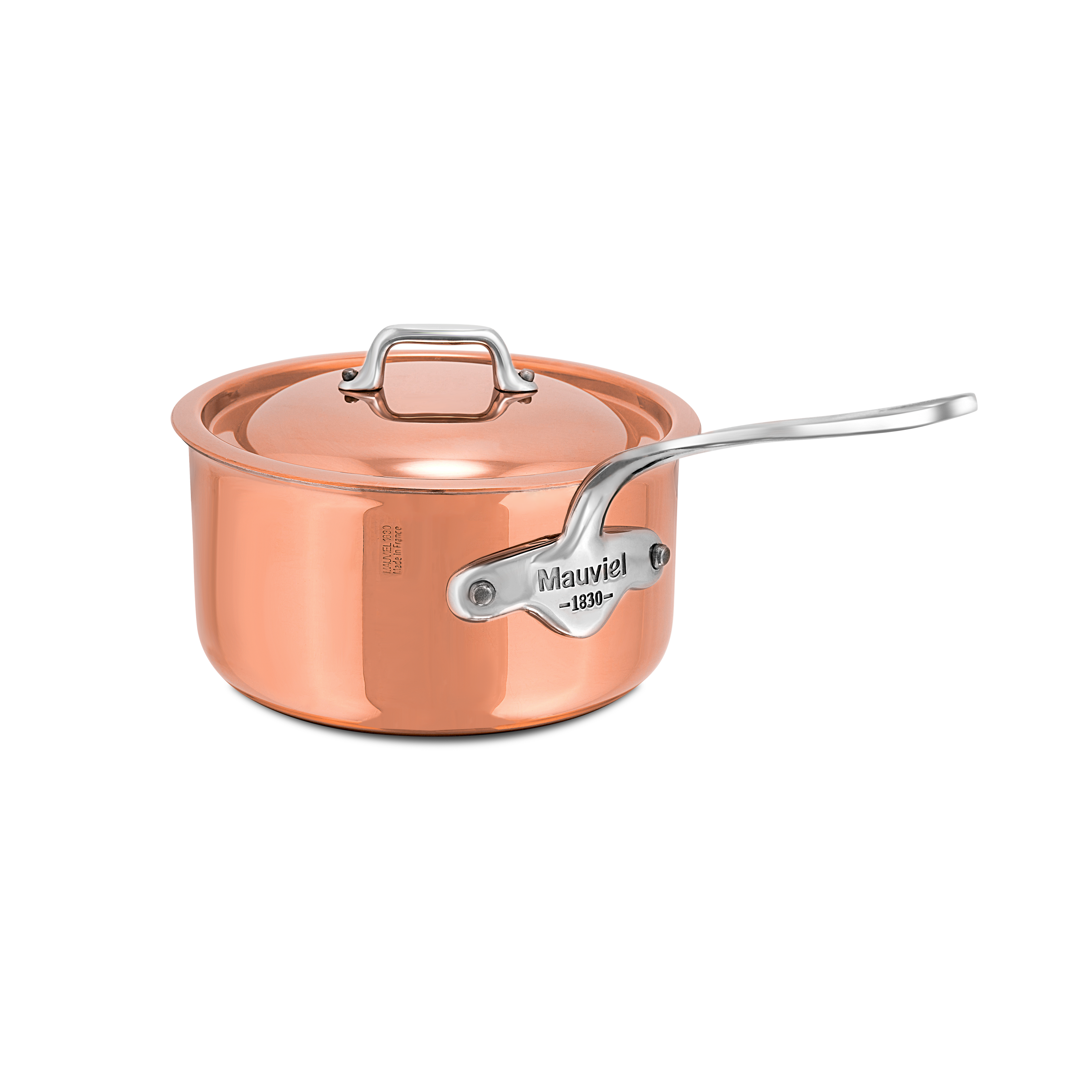 Mauviel M'6 S 5-Piece Induction Copper Cookware Set With Cast Stainless Steel Handles